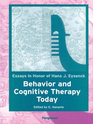 cover image of Behavior and Cognitive Therapy Today